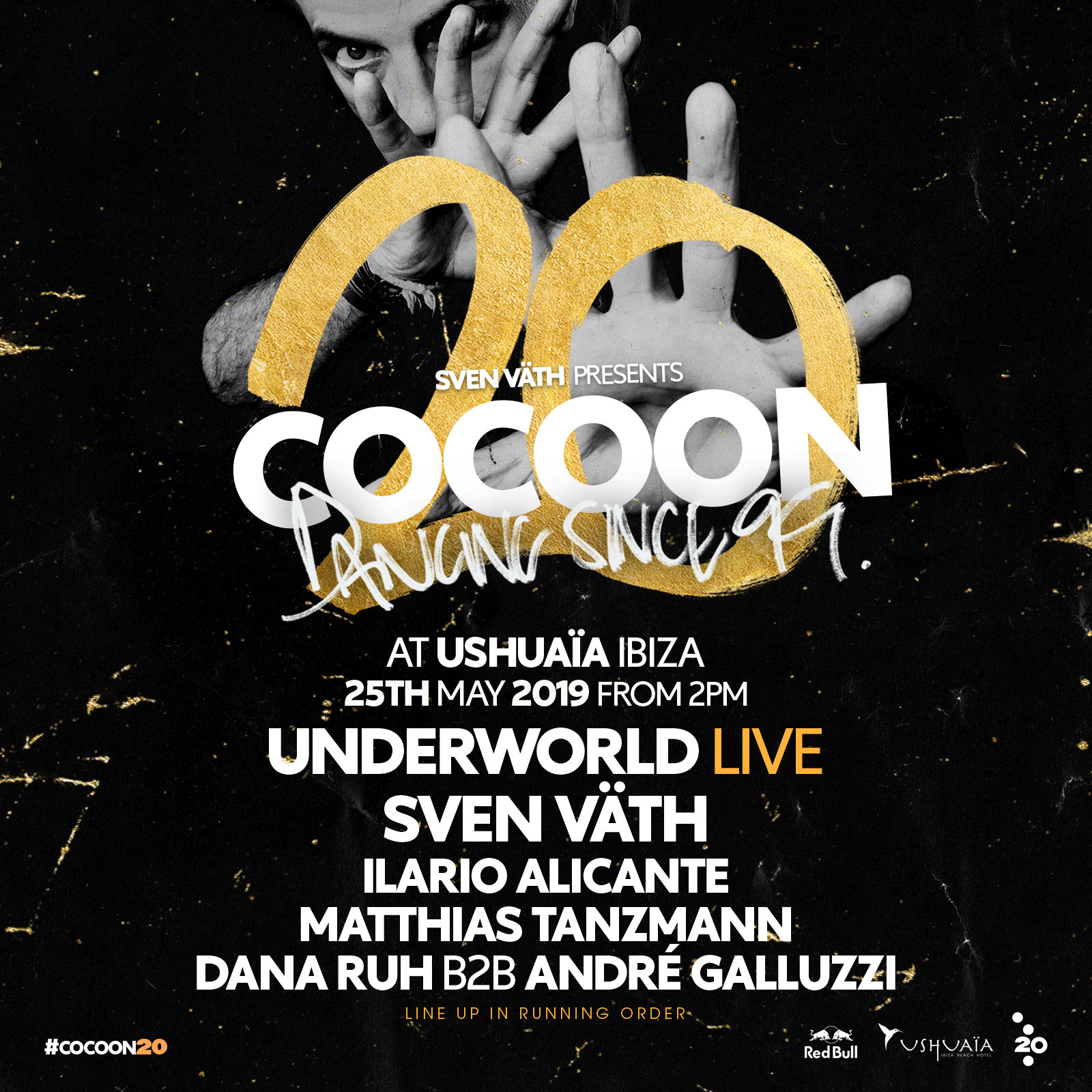Cocoon Ibiza 20th birthday Ushuaïa line-up