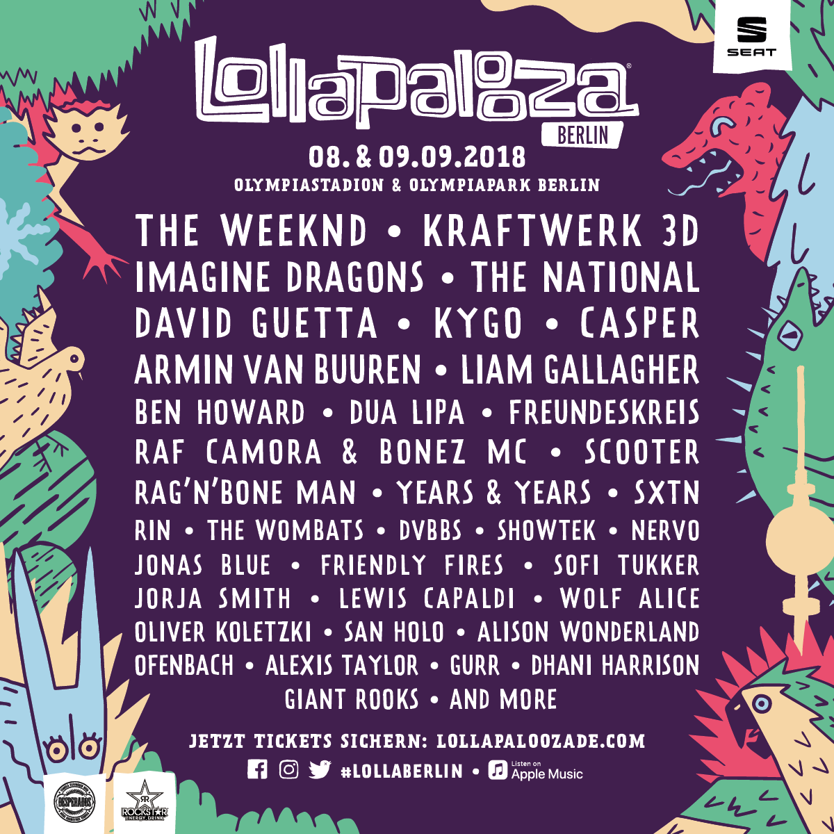 Lollapalooza Berlin full line-up
