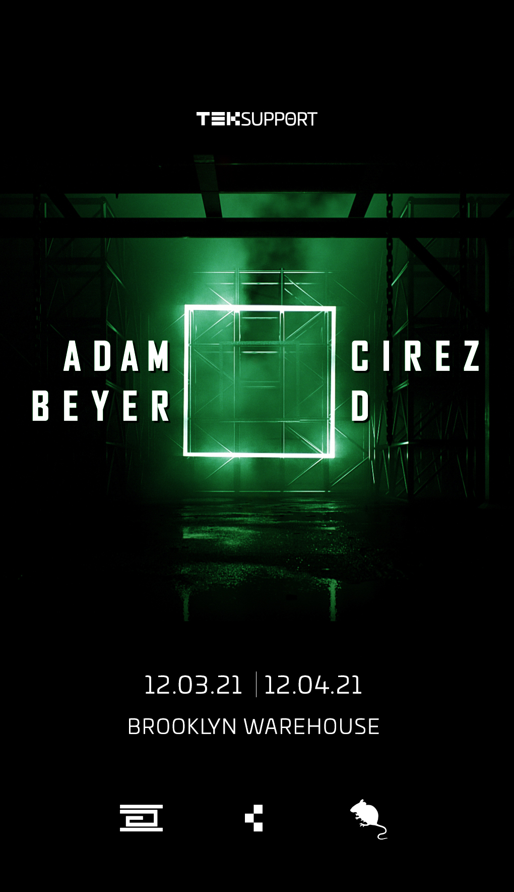 Eric Prydz Adam Beyer Brooklyn warehouse Cirez D December 2021