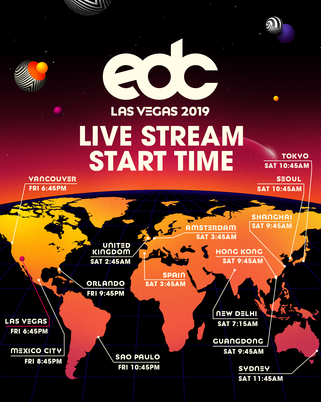 EDC Las Vegas 2019 Live Streams