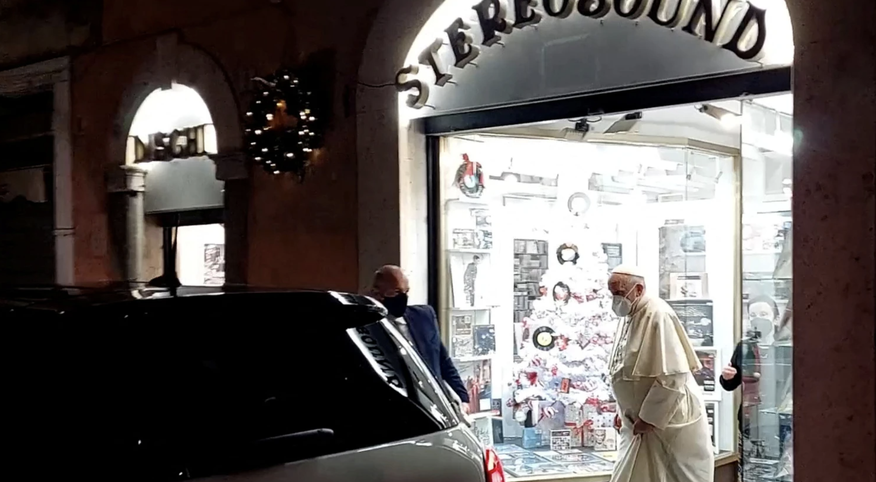Pope Goes To Record Store