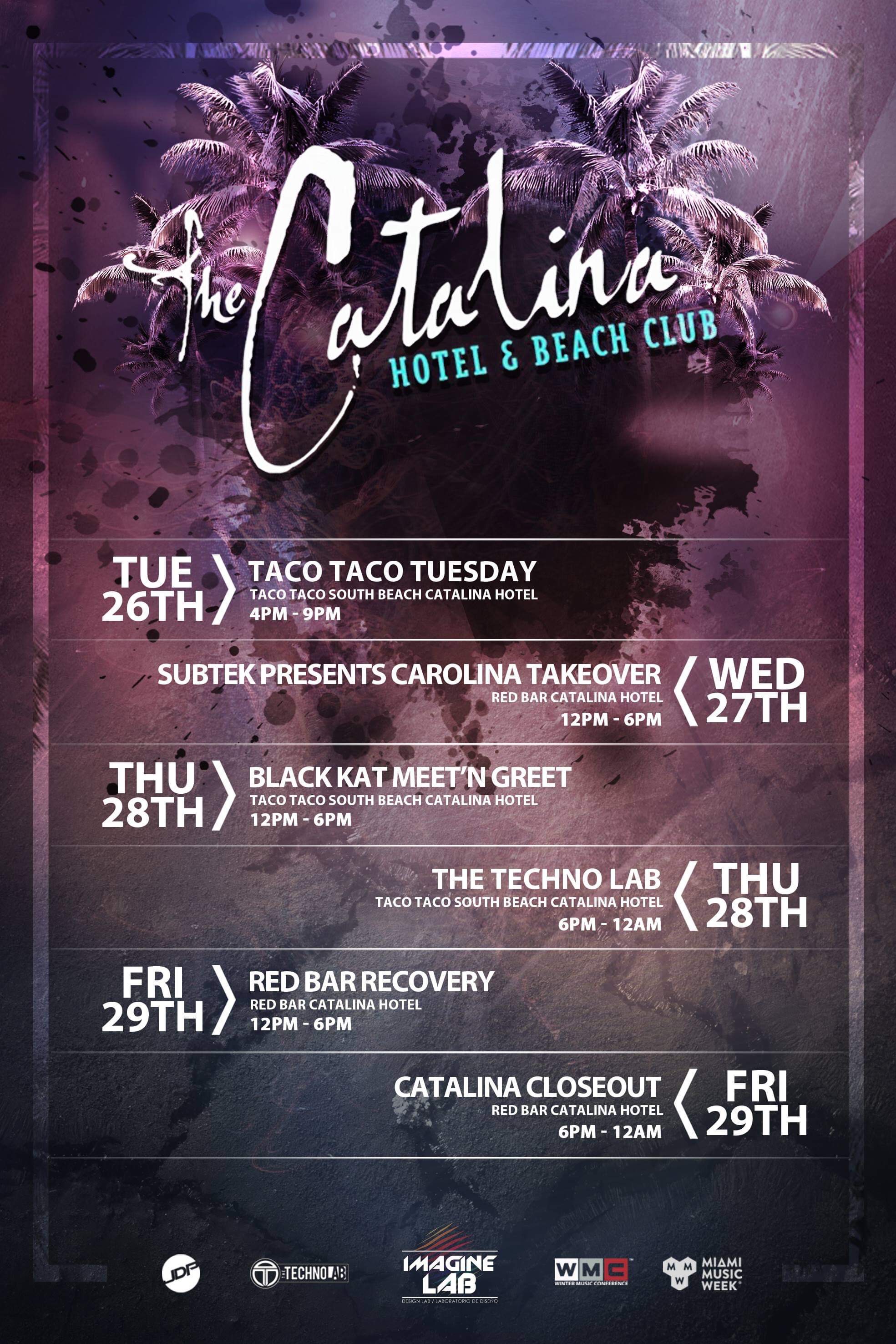 Catalina Hotel & Beach Club Miami Music Week 2019