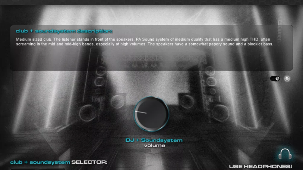 This sound system emulator lets you hear what your track would sound like in a club