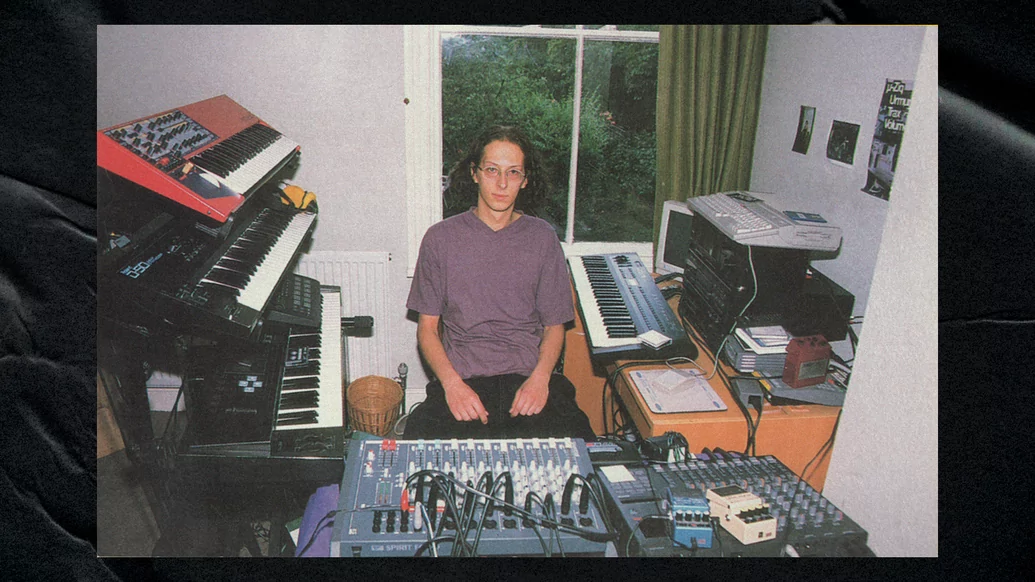 A formative Mike Paradinas in the studio