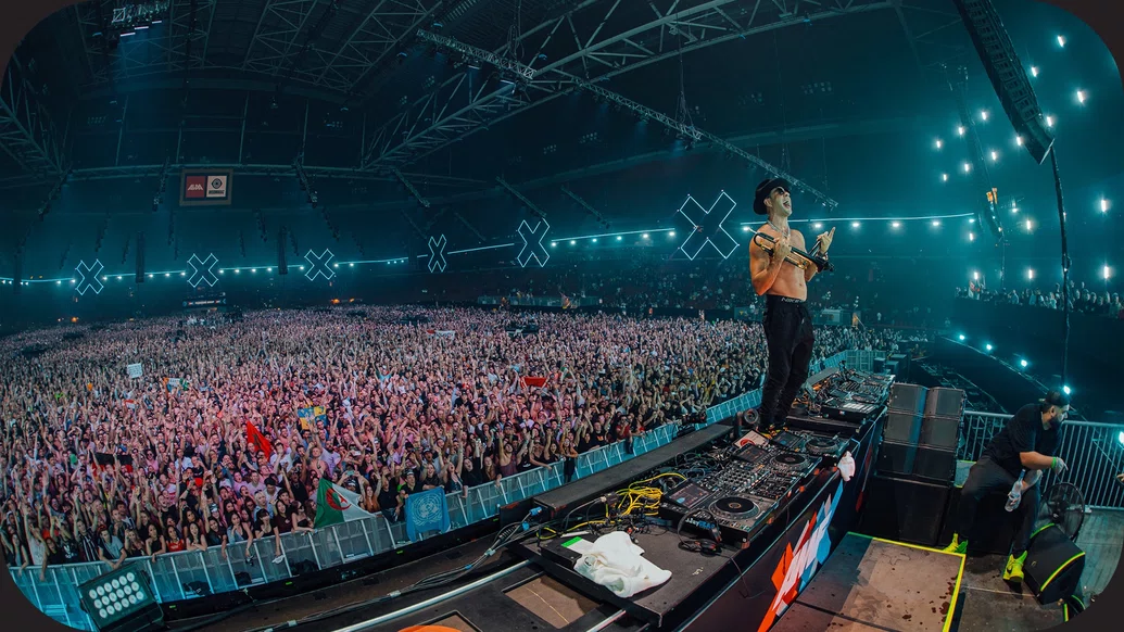 Photo of Timmy Trumpet on stage at AMF