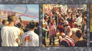Vintage '90s images taken from old free party events