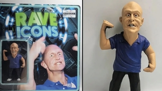 Viral “gurning rave guy” recreated as action figure  