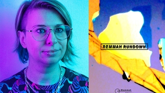 Left: Anna Gram's press shot Right: Artwork for 'Remmah Rundown'