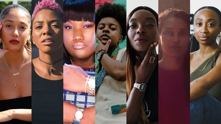 Left to Right: Press shots of artists on the Black Artist Database compilation, Amaliah, DJ Holographic, Lyric Hood, Chmba, Afrodeutsche, rRoxymore, NIKS