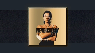 Neneh Cherry's 'Raw Like Sushi' album cover on a dark blue background