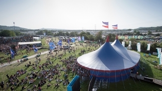 Photo of the Silver Hayes area at Glastonbury festival