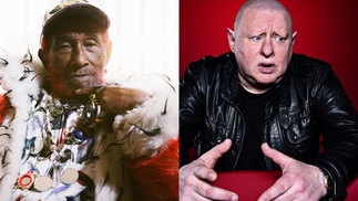 A composite image of Lee “Scratch” Perry and Shaun Ryder