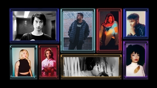 Selection of press shots of DJ Mag's Artists To Watch in 2024, each in a coloured frame