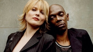 A photo of Sister Bliss and the late Maxi Jazz of Faithless together