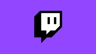 Twitch Glitch logo on a purple background