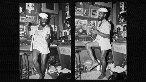 Lee Scratch Perry in his studio