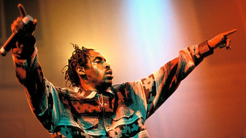Coolio performing in the '90s