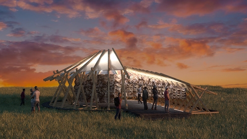 Design render of the Pavilion project