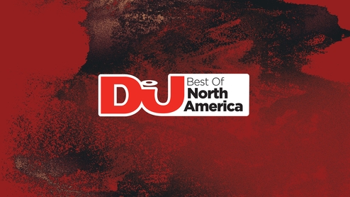DJ Mag North America logo on a red background