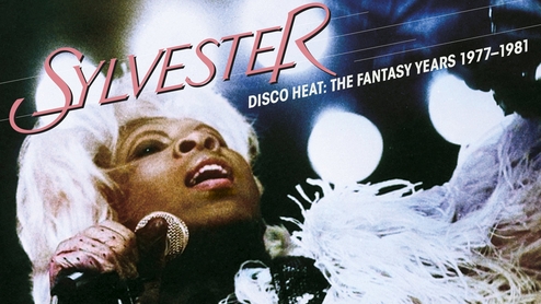 Cover art for New Sylvester anthology, ‘Disco Heat: The Fantasy Years 1977-1981’