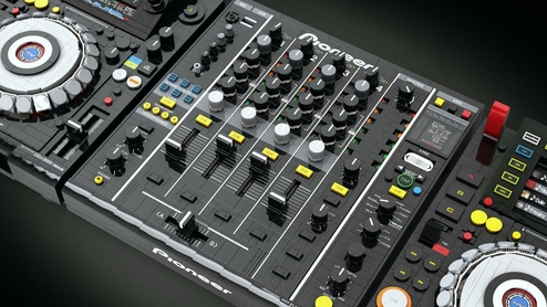 LEGO Pioneer DJM 900 Nexus designed with playable features