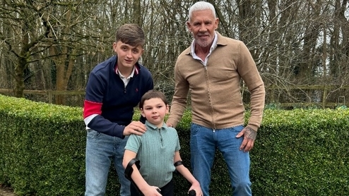 Henry Moores, Tony Hudgell and Wayne Lineker pose together for a photo