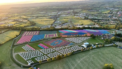 Compare Glastonbury site size to anywhere in the world with interactive map
