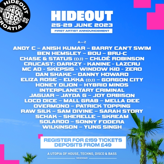 hideout festival line-up