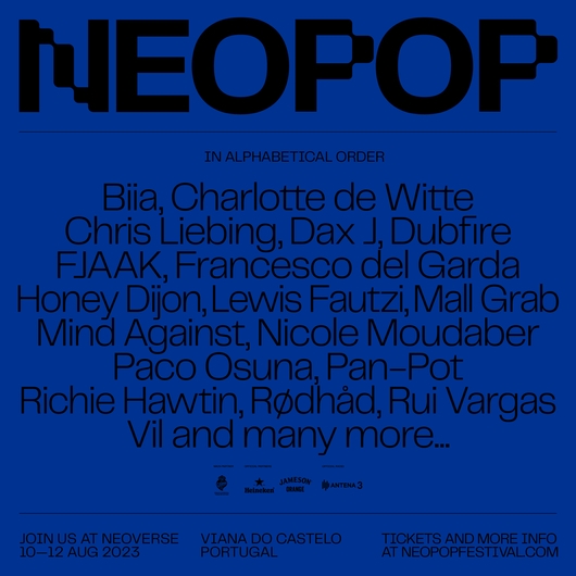 Neopop 2023 line-up artwork