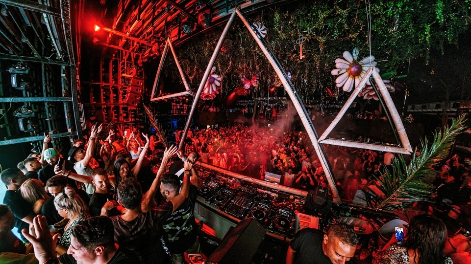 A party shot from the 2021 season at Amnesia's Croatia takeover