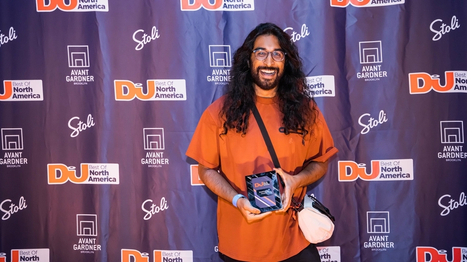 Breakthrough producer Nikki Nair with his award