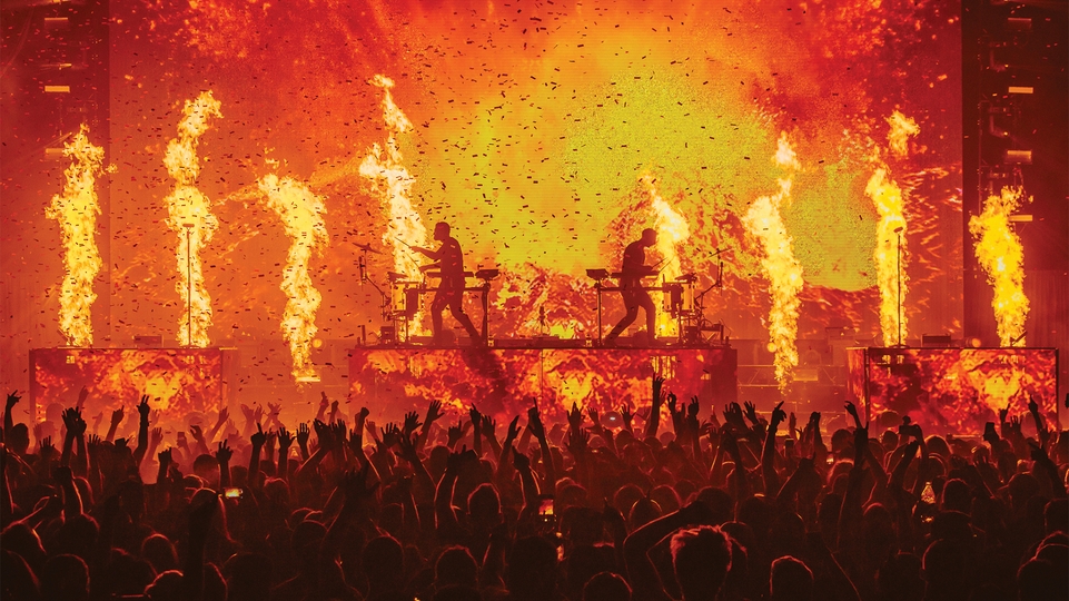 ODESZA performing live