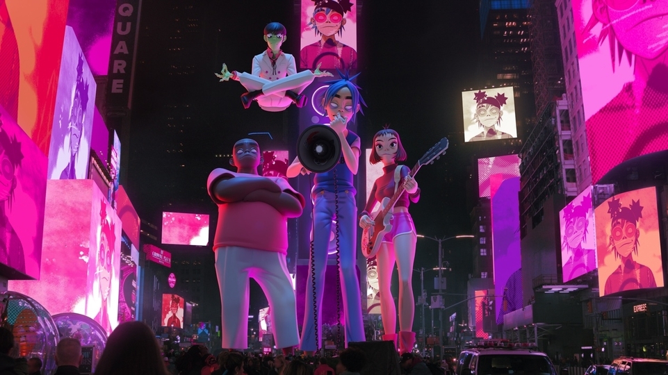 Watch Gorillaz perform in augmented reality in London and New York