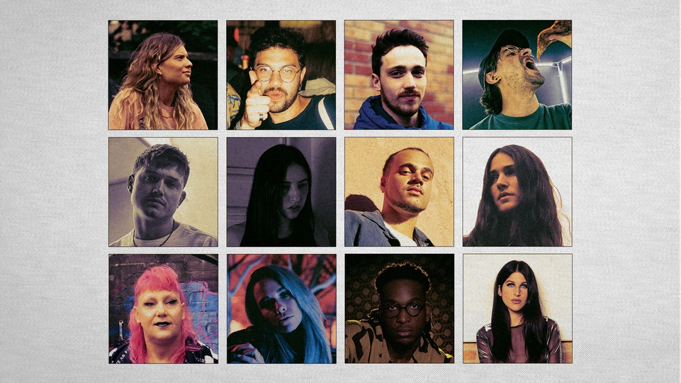 A selection of 12 press shots of artists featured in DJ Mag's March emerging artists feature