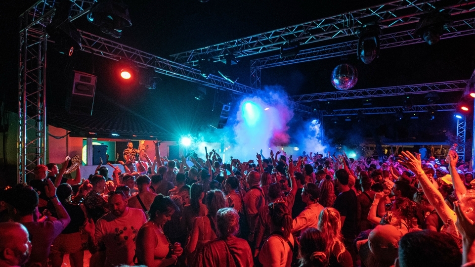 Photo of the crowd and colourful stage at Defected Croatia 2022