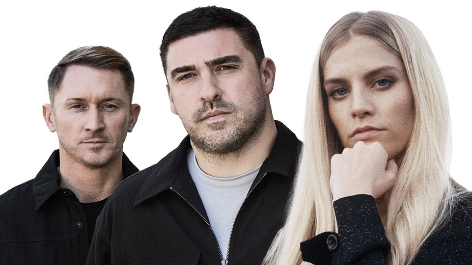 Photo of Camelphat and London Grammar on a white background