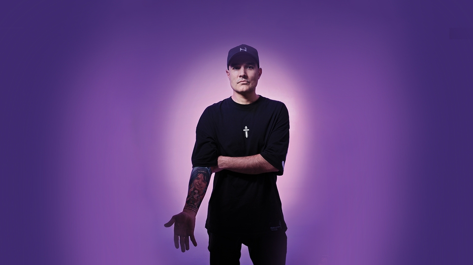 Paco Osuna on a purple background