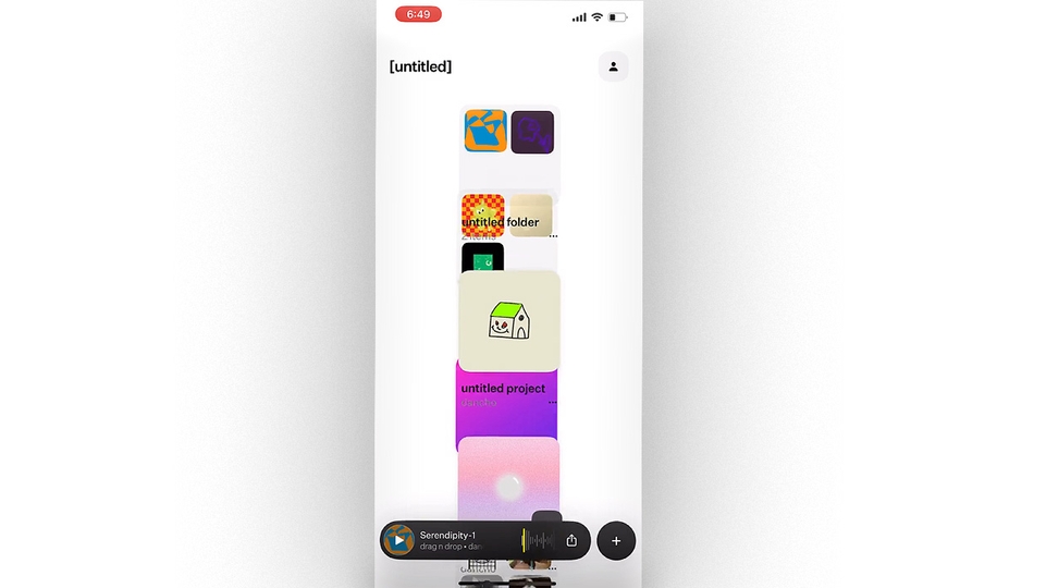 Screenshot of [untitled] app interface