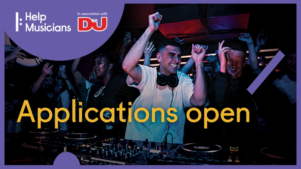 Screenshot of Sammy Virji's set from DJ Mag HQ with the Hep Musicians and DJ Mag logos attached and the words "applications open"