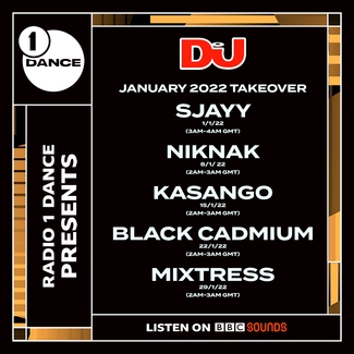 Listen to Black Cadmium’s mix for DJ Mag’s Radio 1 Dance residency