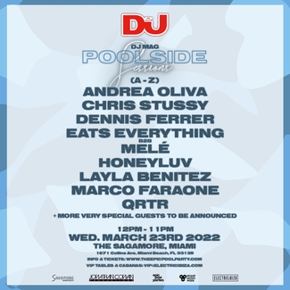 DJ Mag Miami Pool Party Flyer